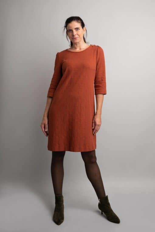 Jolein Brick Knit jurk - Image 3