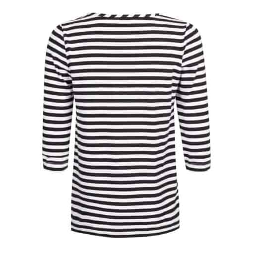 Mara Black Stripes top - Image 3