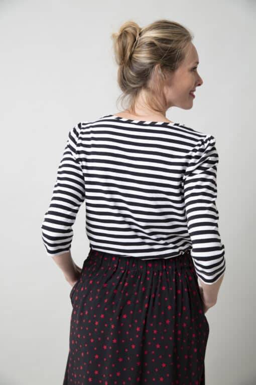 Mara Black Stripes top - Image 5