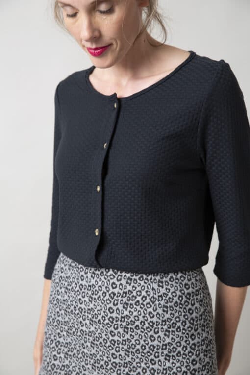 Marije Black Knit top - Image 2