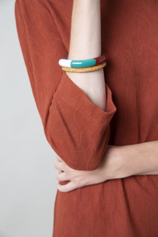 Jolein Brick Knit jurk - Image 6