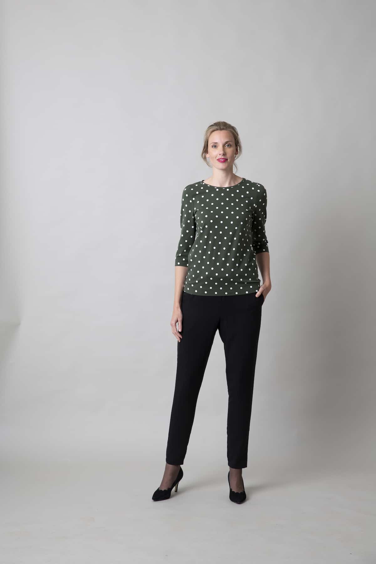 Image of Mara Green Dots top 34