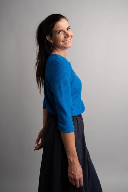 Marije Cobalt Knit top - Image 4