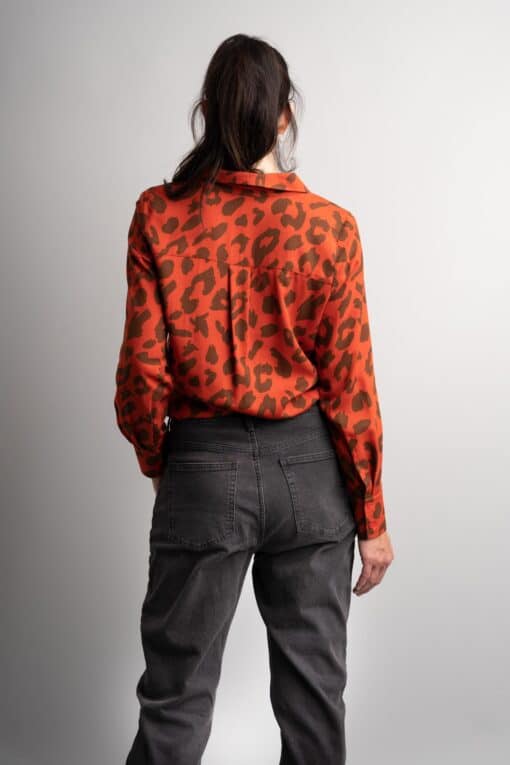 Mees Red Leopard blouse - Image 4