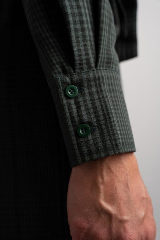 Merel Green Check jurk - Image 5