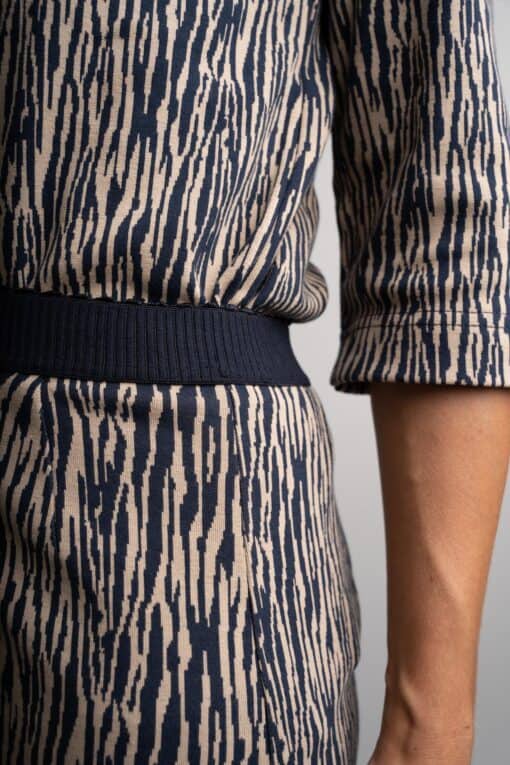 Elle Navy zebra rok - Image 4