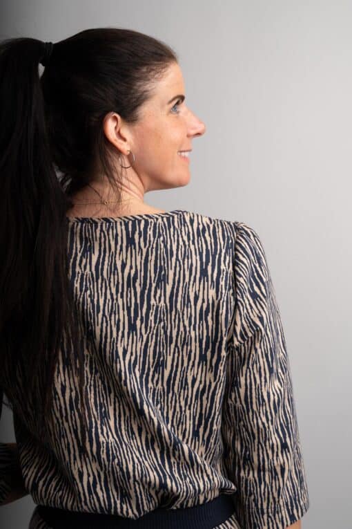 Mara Navy Zebra top - Image 6