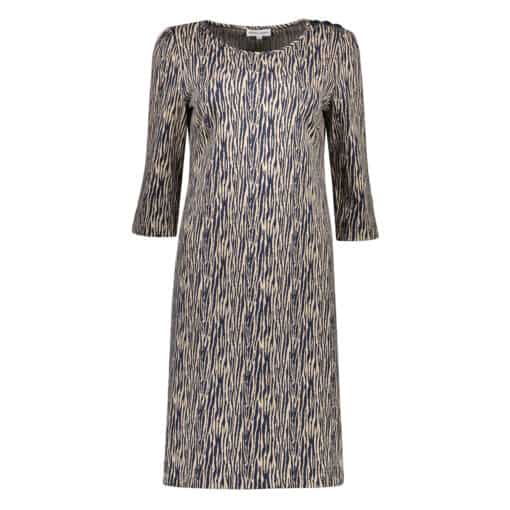 Jolein Navy Zebra jurk