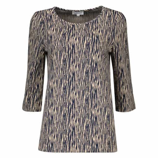 Mara Navy Zebra top