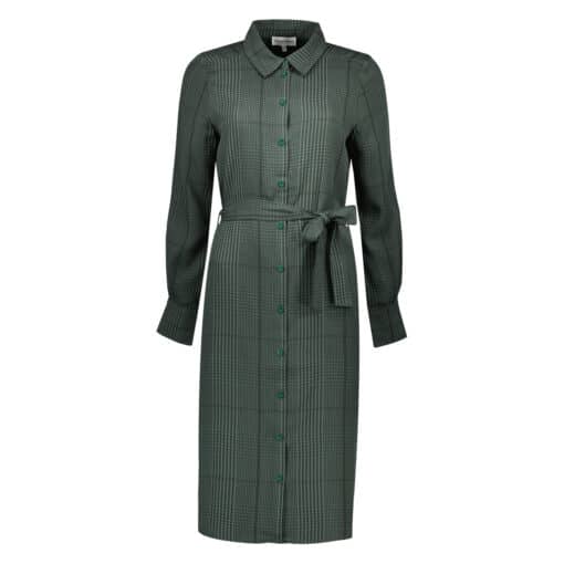 Merel Green Check jurk