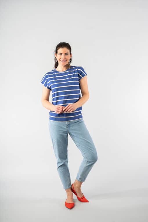 Yvet Kobalt Stripes top - Image 2
