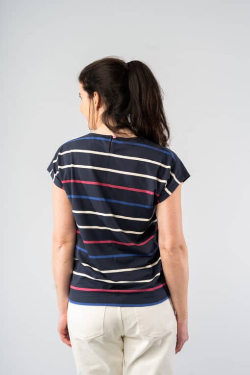 Yvet Navy Stripes top - Image 3