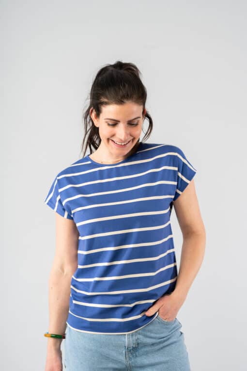 Yvet Kobalt Stripes top - Image 3