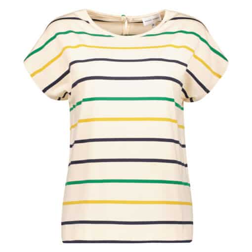 Yvet Cream Stripes top
