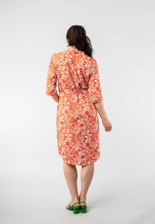 Merel Red Flowers dress - Image 4