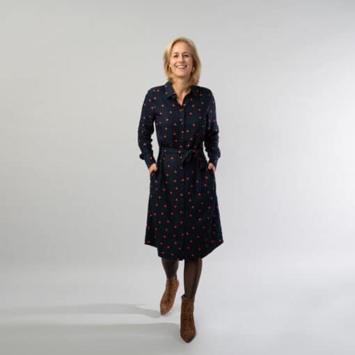 Merel Navy Dots jurk - Image 4