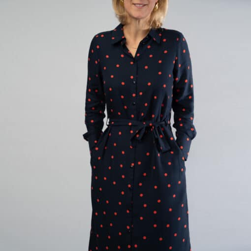 Merel Navy Dots jurk - Image 5