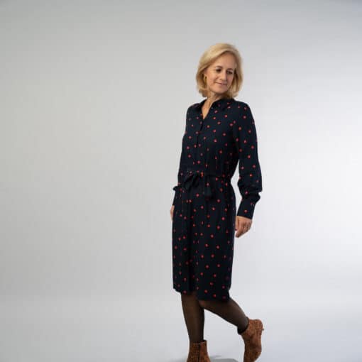 Merel Navy Dots jurk - Image 2