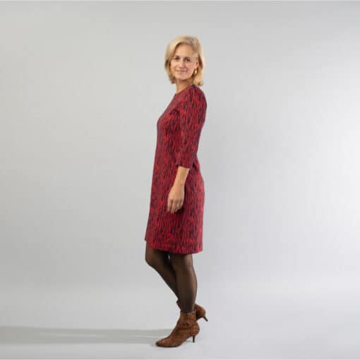 Jolein Red Zebra jurk - Image 4