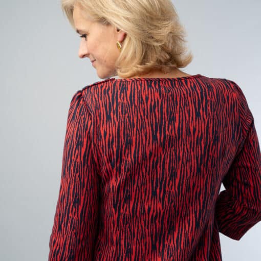 Jolein Red Zebra jurk - Image 5