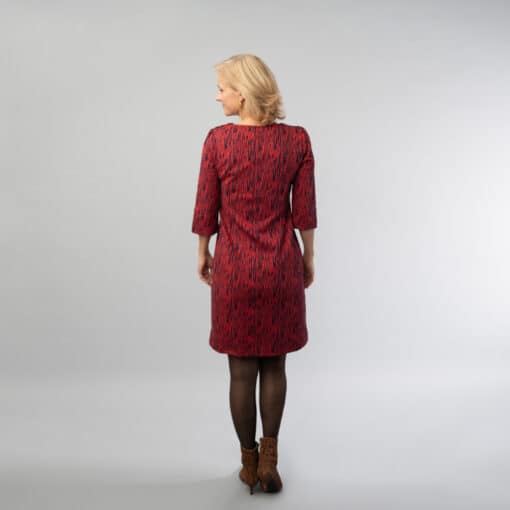 Jolein Red Zebra jurk - Image 7