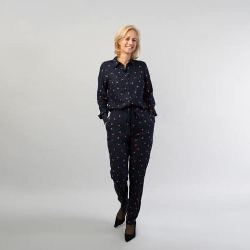 Mees Navy Dots blouse - Image 6
