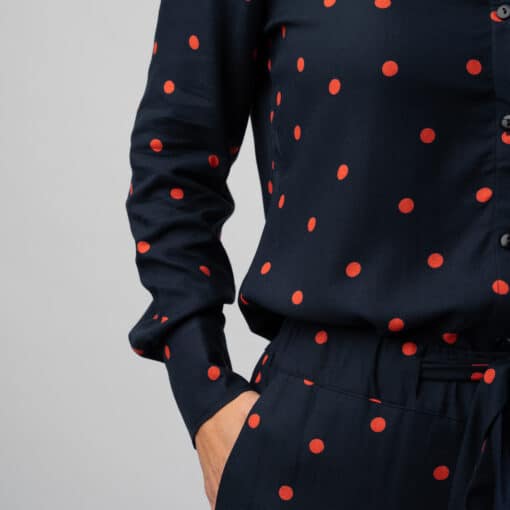 Mees Navy Dots blouse - Image 5