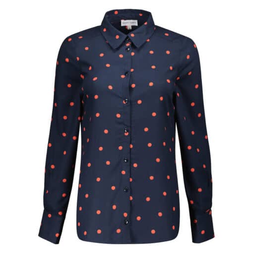 Mees Navy Dots blouse