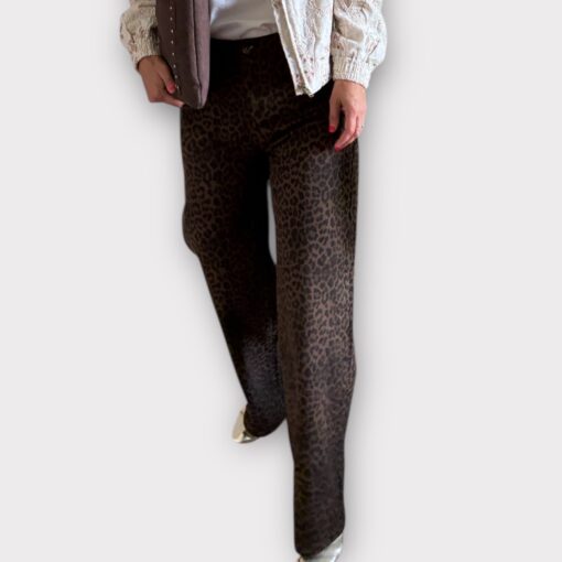 Leopard Chocolade Jeans - Image 2